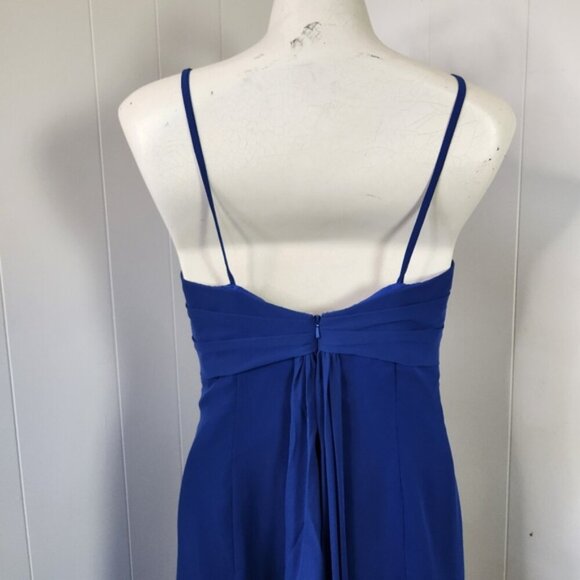 Symphony of Venus Cobalt Blue Strapless Maxi Dress Formal Gown Prom Bridesmaid - Picture 8 of 15